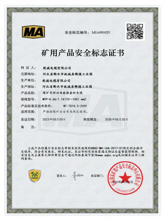 Shielded Coal Shearer Rubber Cable